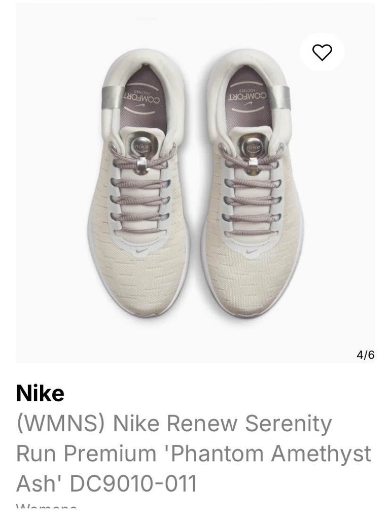 Nike Renew Serenity Run - Phantom Amethyst: Women’s Size 6.5 Nike Sneakers